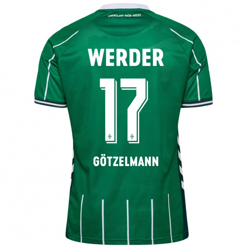 Danxen Damen Patrick Götzelmann #17 Grün Weiß Heimtrikot Trikot 2025/26 T-Shirt Österreich