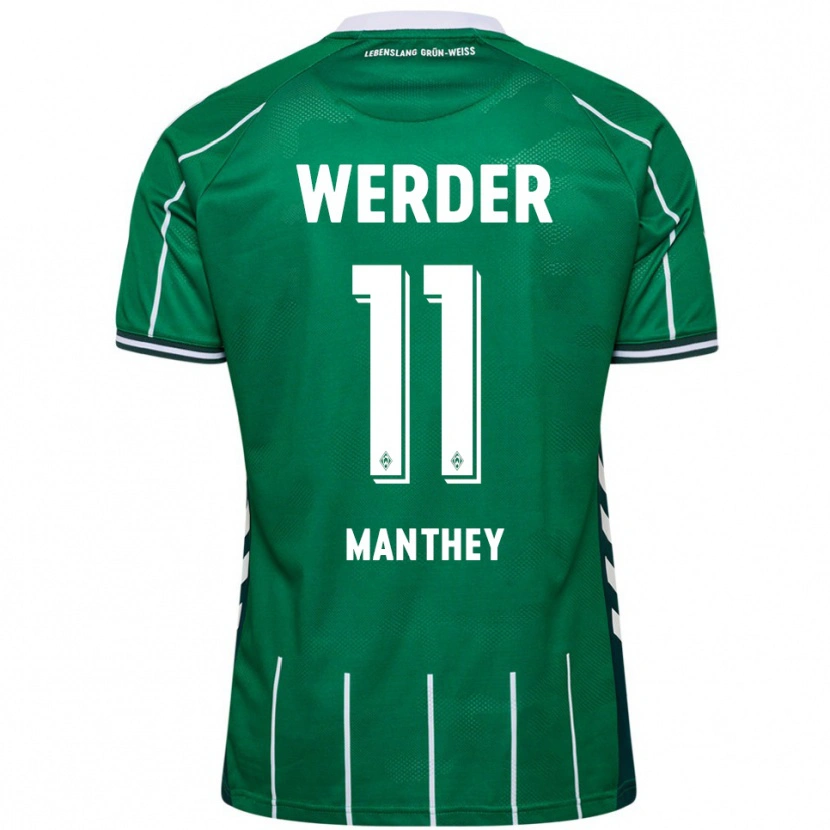 Danxen Damen Kevin Manthey #11 Grün Weiß Heimtrikot Trikot 2025/26 T-Shirt Österreich