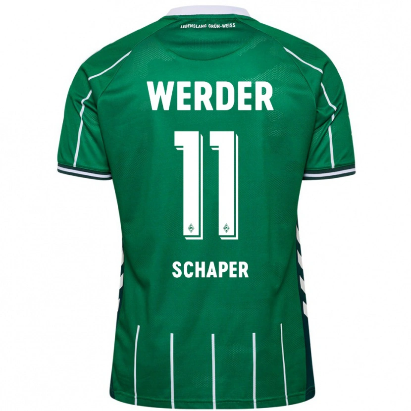 Danxen Damen Wilken Schaper #11 Grün Weiß Heimtrikot Trikot 2025/26 T-Shirt Österreich