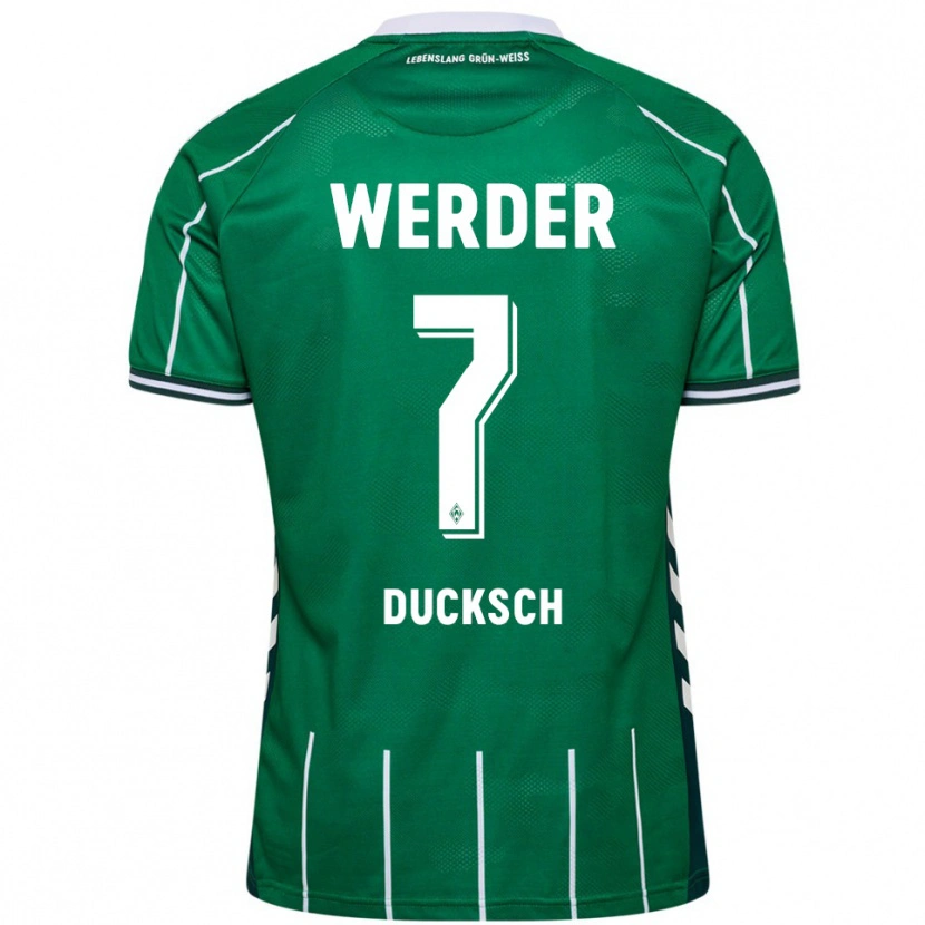 Danxen Damen Marvin Ducksch #7 Grün Weiß Heimtrikot Trikot 2025/26 T-Shirt Österreich