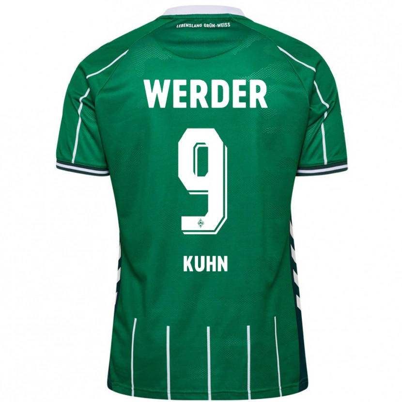Danxen Damen Philipp Kühn #9 Grün Weiß Heimtrikot Trikot 2025/26 T-Shirt Österreich