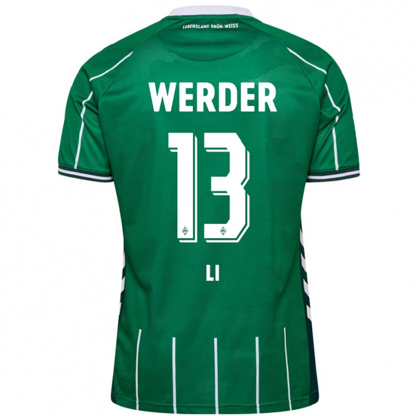 Danxen Damen Xiancheng Li #13 Grün Weiß Heimtrikot Trikot 2025/26 T-Shirt Österreich