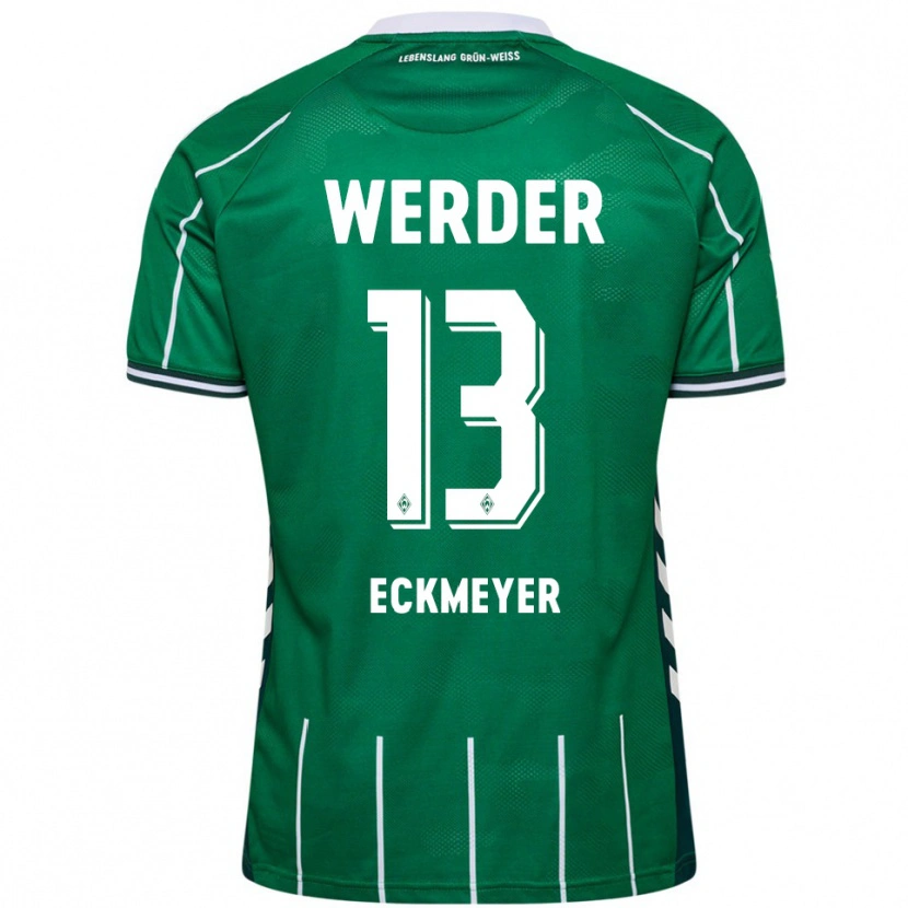 Danxen Damen Tjark Eckmeyer #13 Grün Weiß Heimtrikot Trikot 2025/26 T-Shirt Österreich