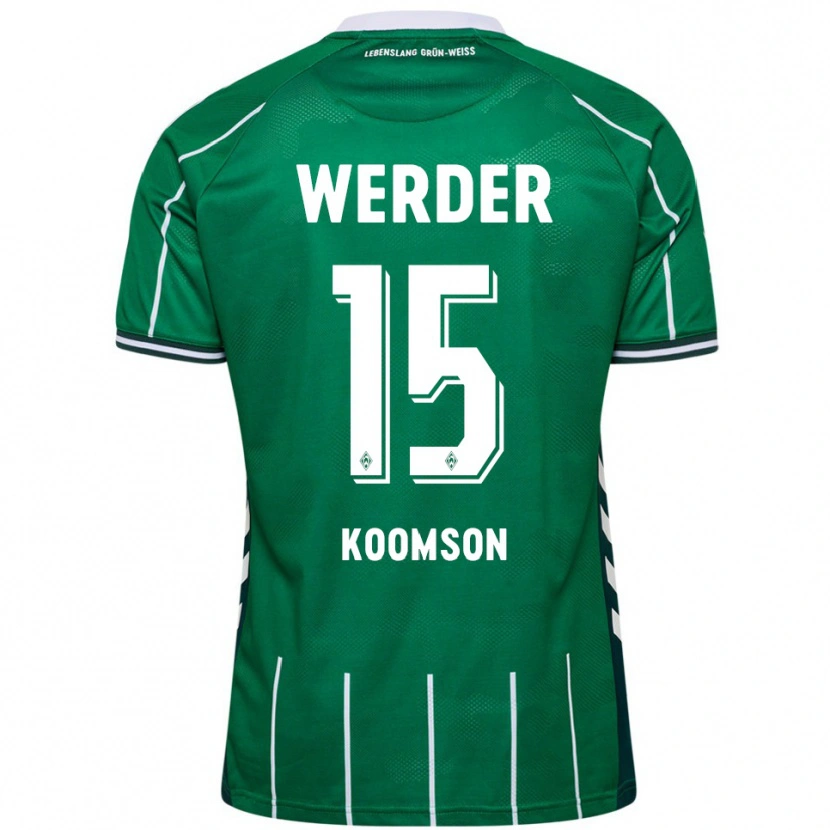 Danxen Damen Gabriel Koomson #15 Grün Weiß Heimtrikot Trikot 2025/26 T-Shirt Österreich