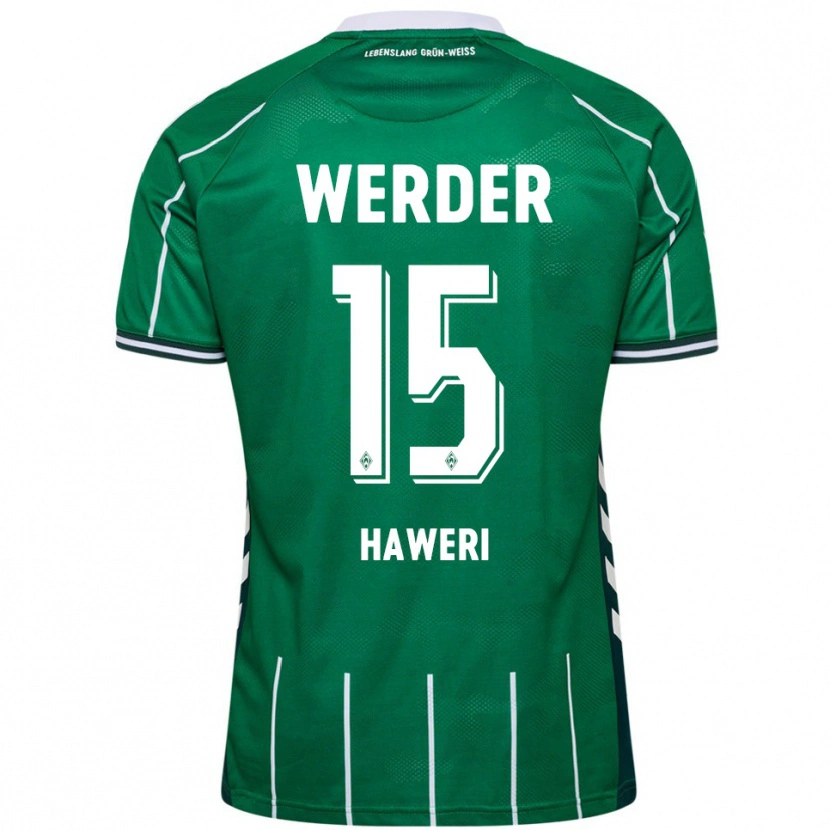 Danxen Damen Adrian Haweri #15 Grün Weiß Heimtrikot Trikot 2025/26 T-Shirt Österreich