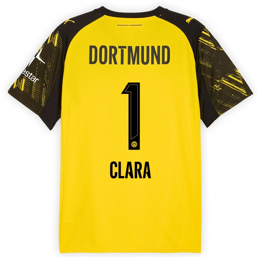 Danxen Damen Woltering Clara #1 Gelb Schwarz Heimtrikot Trikot 2025/26 T-Shirt Österreich