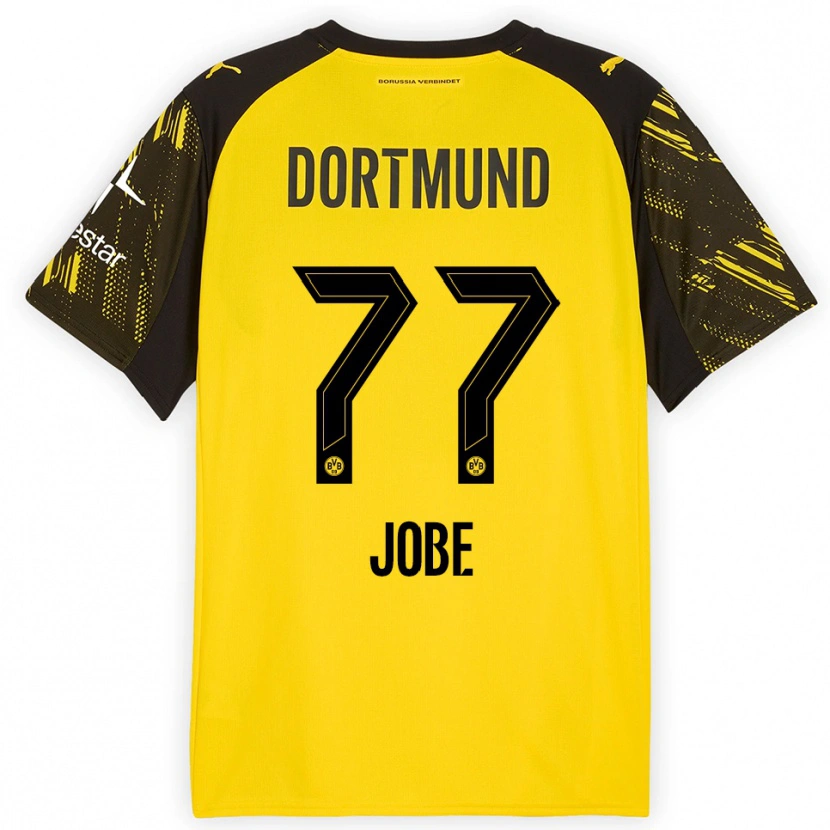 Danxen Damen Jobe Bellingham #77 Gelb Schwarz Heimtrikot Trikot 2025/26 T-Shirt Österreich