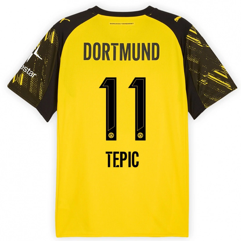 Danxen Damen Lyon Tepic #11 Gelb Schwarz Heimtrikot Trikot 2025/26 T-Shirt Österreich