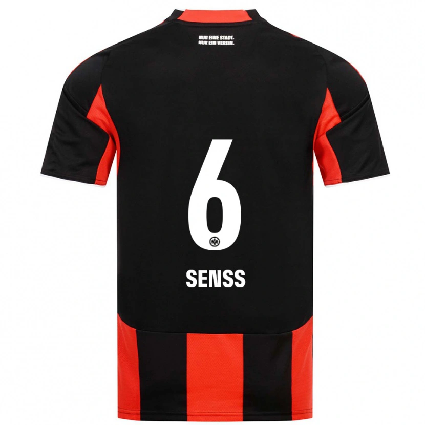 Danxen Damen Elisa Senss #6 Schwarz Rot Heimtrikot Trikot 2025/26 T-Shirt Österreich