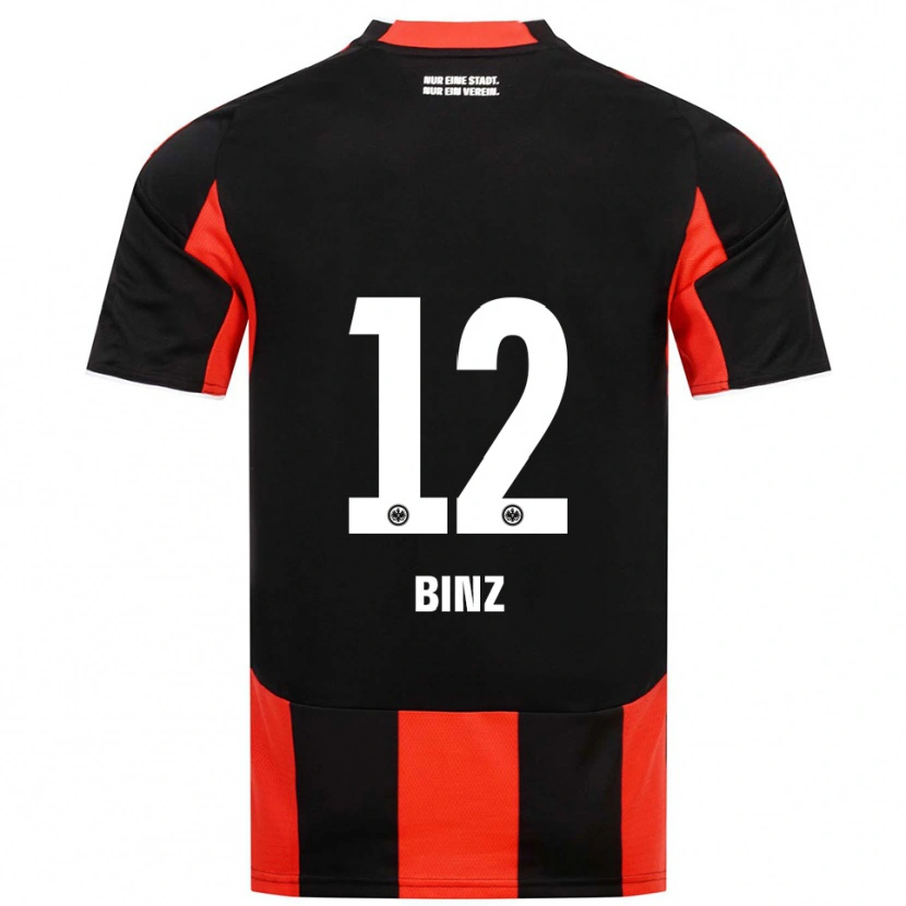 Danxen Damen Sam Binz #12 Schwarz Rot Heimtrikot Trikot 2025/26 T-Shirt Österreich