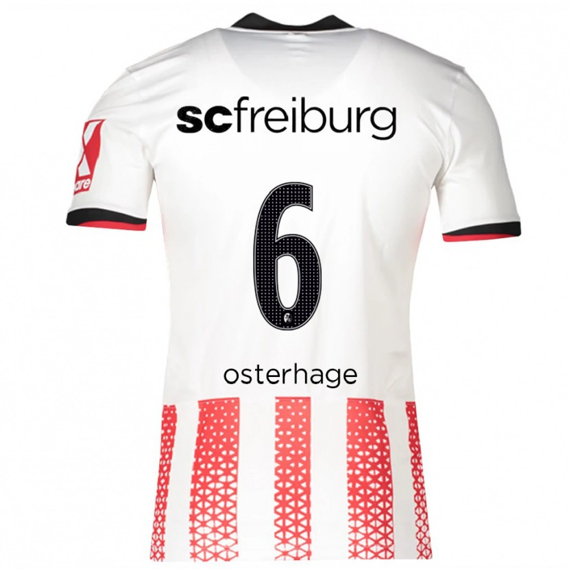 Danxen Damen Patrick Osterhage #6 Weiß Rot Heimtrikot Trikot 2025/26 T-Shirt Österreich