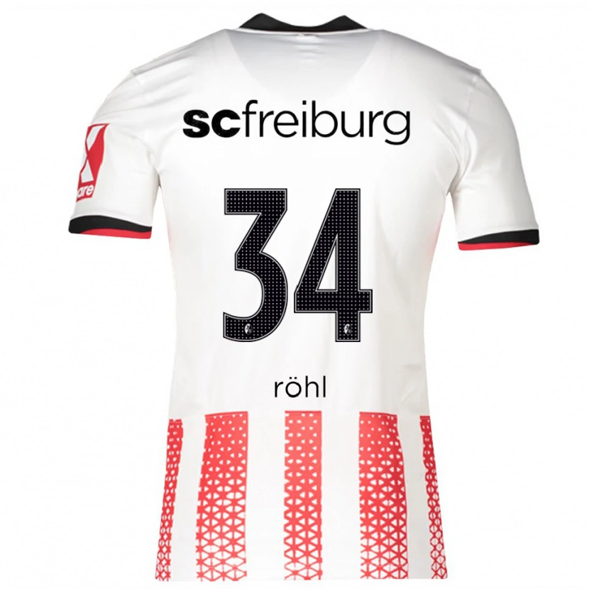 Danxen Damen Merlin Röhl #34 Weiß Rot Heimtrikot Trikot 2025/26 T-Shirt Österreich
