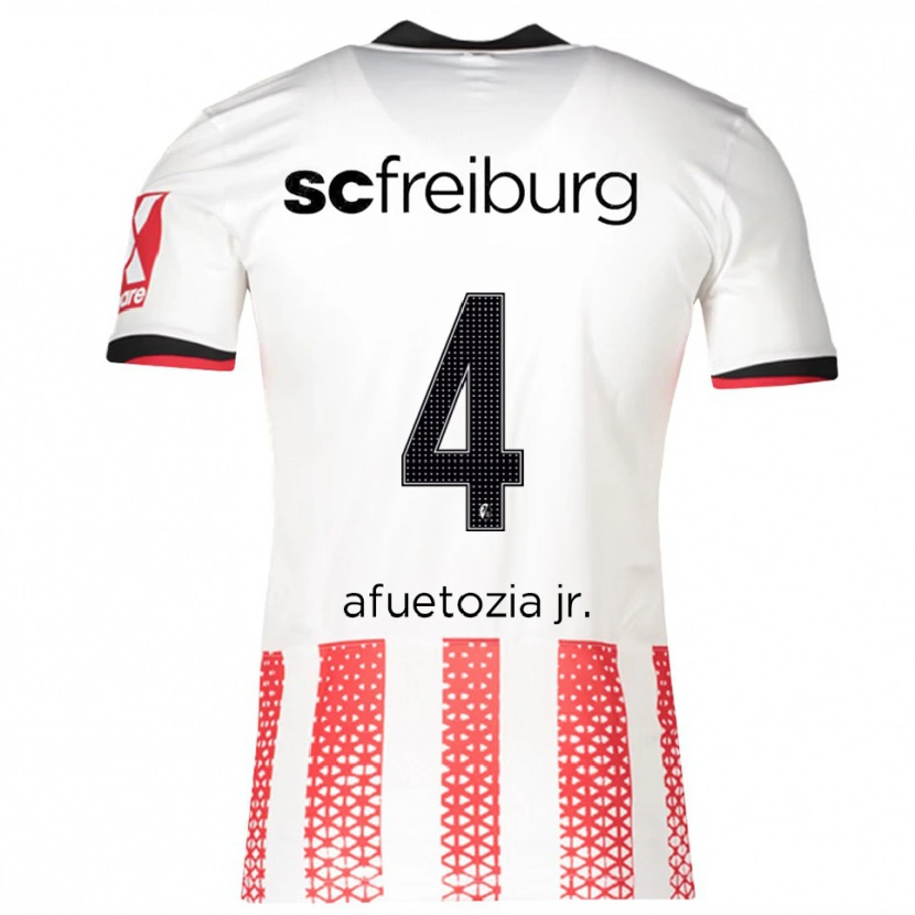 Danxen Damen Junior Atemkeng #4 Weiß Rot Heimtrikot Trikot 2025/26 T-Shirt Österreich