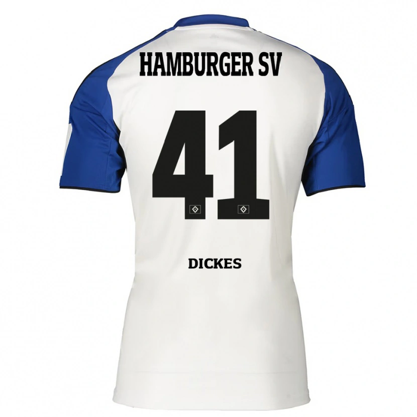 Danxen Damen Fernando Dickes #41 Weiß Blau Heimtrikot Trikot 2025/26 T-Shirt Österreich