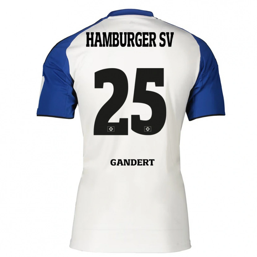 Danxen Damen Jeremy Gandert #25 Weiß Blau Heimtrikot Trikot 2025/26 T-Shirt Österreich