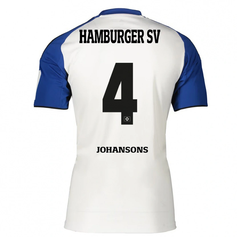 Danxen Damen Paul Johansons #4 Weiß Blau Heimtrikot Trikot 2025/26 T-Shirt Österreich