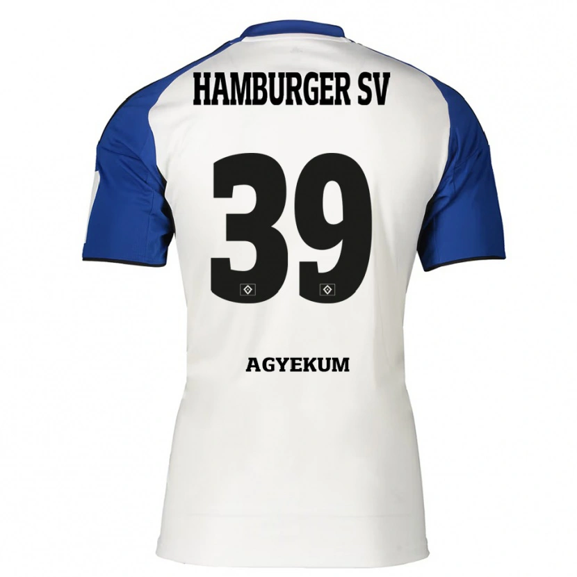 Danxen Damen Joel Agyekum #39 Weiß Blau Heimtrikot Trikot 2025/26 T-Shirt Österreich