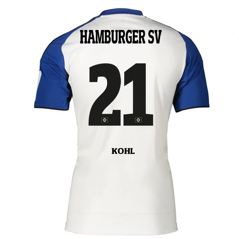 Danxen Damen Ohene Köhl #21 Weiß Blau Heimtrikot Trikot 2025/26 T-Shirt Österreich