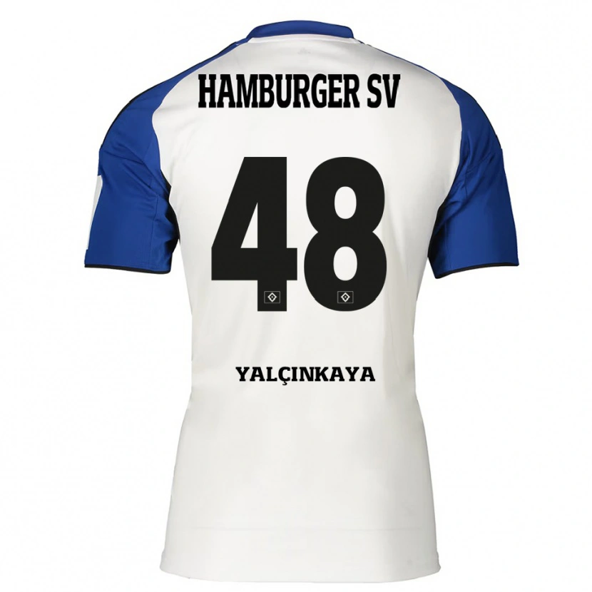 Danxen Damen Bilal Yalcinkaya #48 Weiß Blau Heimtrikot Trikot 2025/26 T-Shirt Österreich