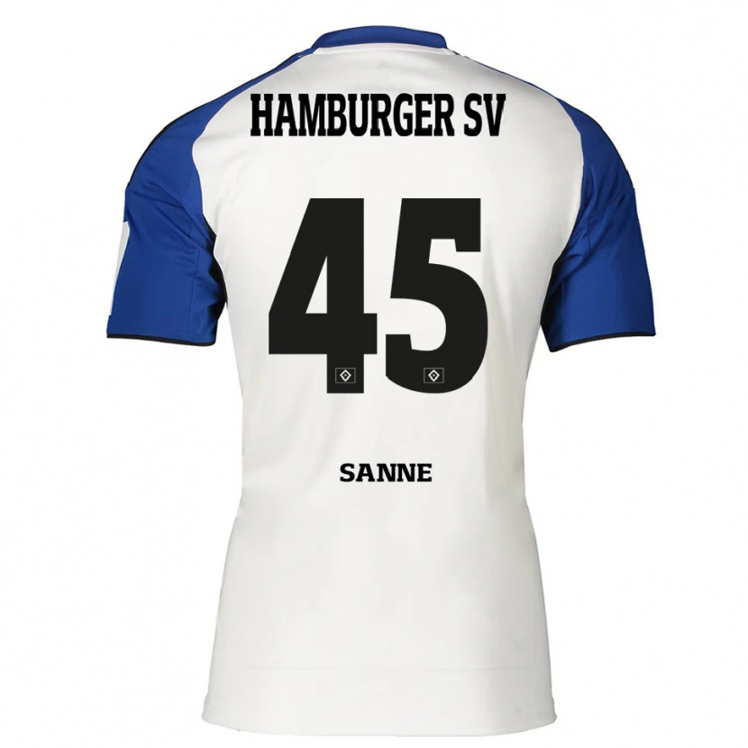 Danxen Damen Tom Sanne #45 Weiß Blau Heimtrikot Trikot 2025/26 T-Shirt Österreich