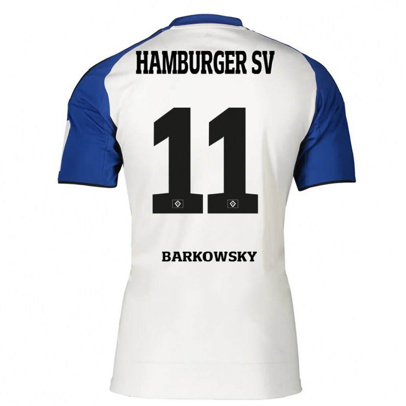 Danxen Damen Finn Barkowsky #11 Weiß Blau Heimtrikot Trikot 2025/26 T-Shirt Österreich