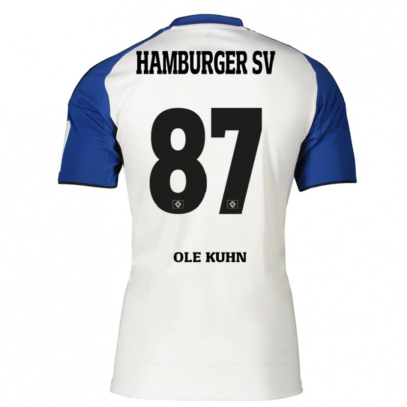 Danxen Damen Niklas Ole Kühn #87 Weiß Blau Heimtrikot Trikot 2025/26 T-Shirt Österreich