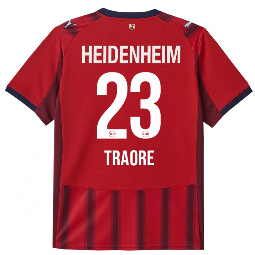 Danxen Damen Omar Traoré #23 Rot Marineblau Heimtrikot Trikot 2025/26 T-Shirt Österreich