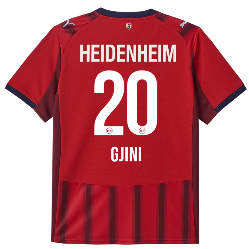 Danxen Damen Leonard Gjini #20 Rot Marineblau Heimtrikot Trikot 2025/26 T-Shirt Österreich