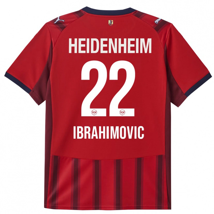Danxen Damen Arijon Ibrahimovic #22 Rot Marineblau Heimtrikot Trikot 2025/26 T-Shirt Österreich