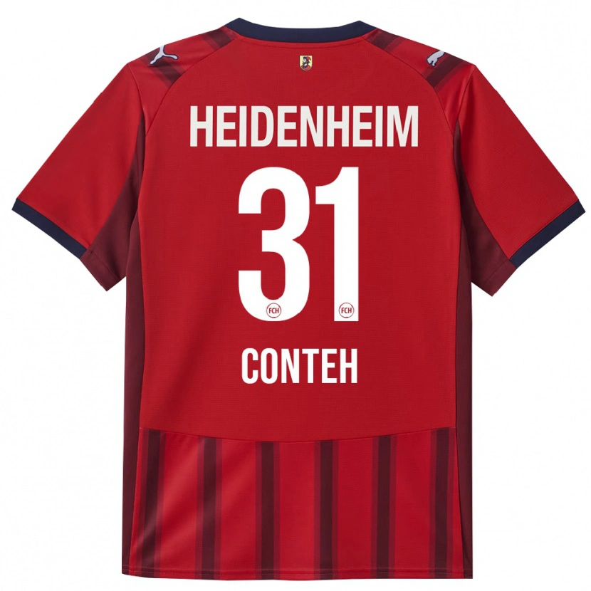 Danxen Damen Sirlord Conteh #31 Rot Marineblau Heimtrikot Trikot 2025/26 T-Shirt Österreich