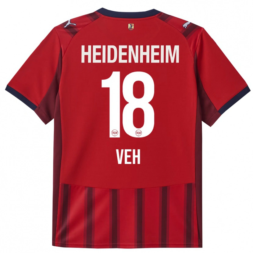 Danxen Damen Lucas Veh #18 Rot Marineblau Heimtrikot Trikot 2025/26 T-Shirt Österreich