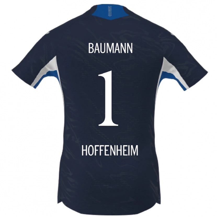 Danxen Damen Oliver Baumann #1 Marineblau Weiß Heimtrikot Trikot 2025/26 T-Shirt Österreich