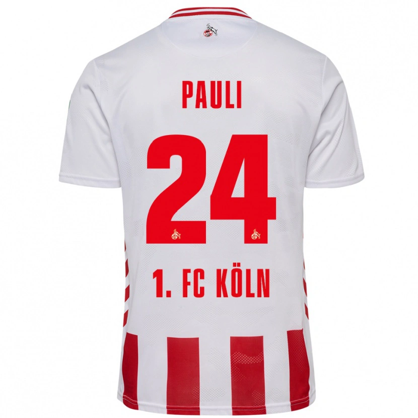 Danxen Damen Julian Pauli #24 Weiß Rot Heimtrikot Trikot 2025/26 T-Shirt Österreich
