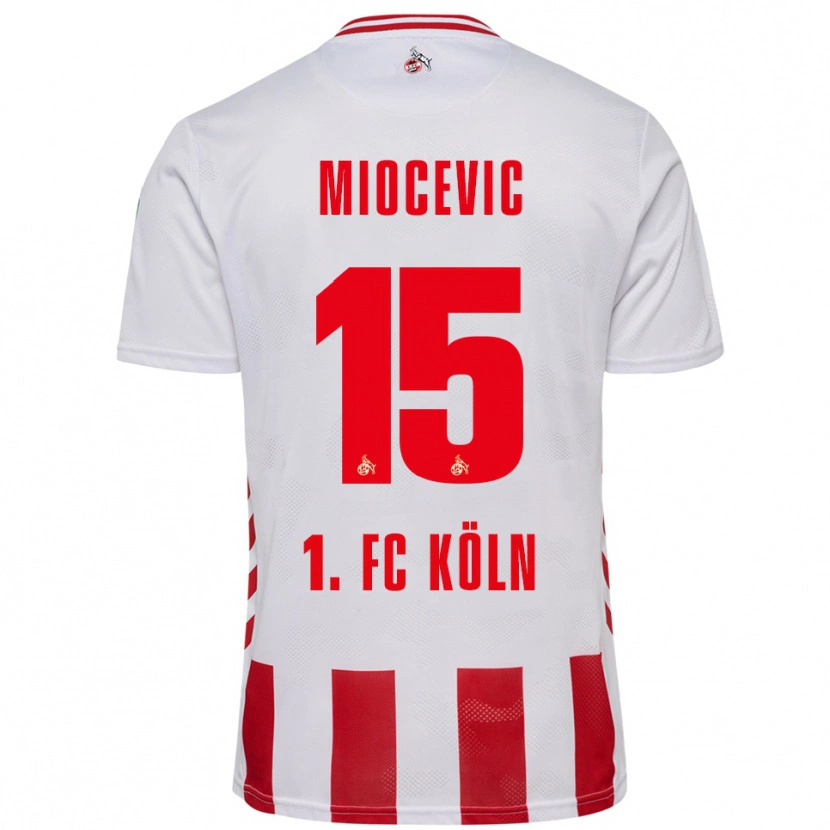 Danxen Damen Gabriel Miocevic #15 Weiß Rot Heimtrikot Trikot 2025/26 T-Shirt Österreich