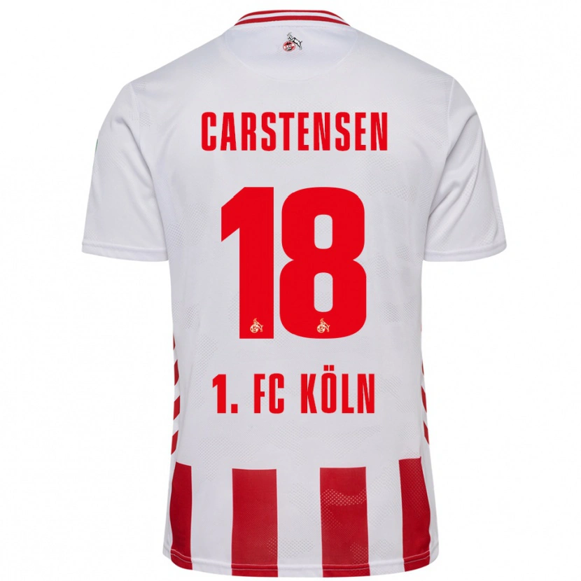 Danxen Damen Rasmus Carstensen #18 Weiß Rot Heimtrikot Trikot 2025/26 T-Shirt Österreich