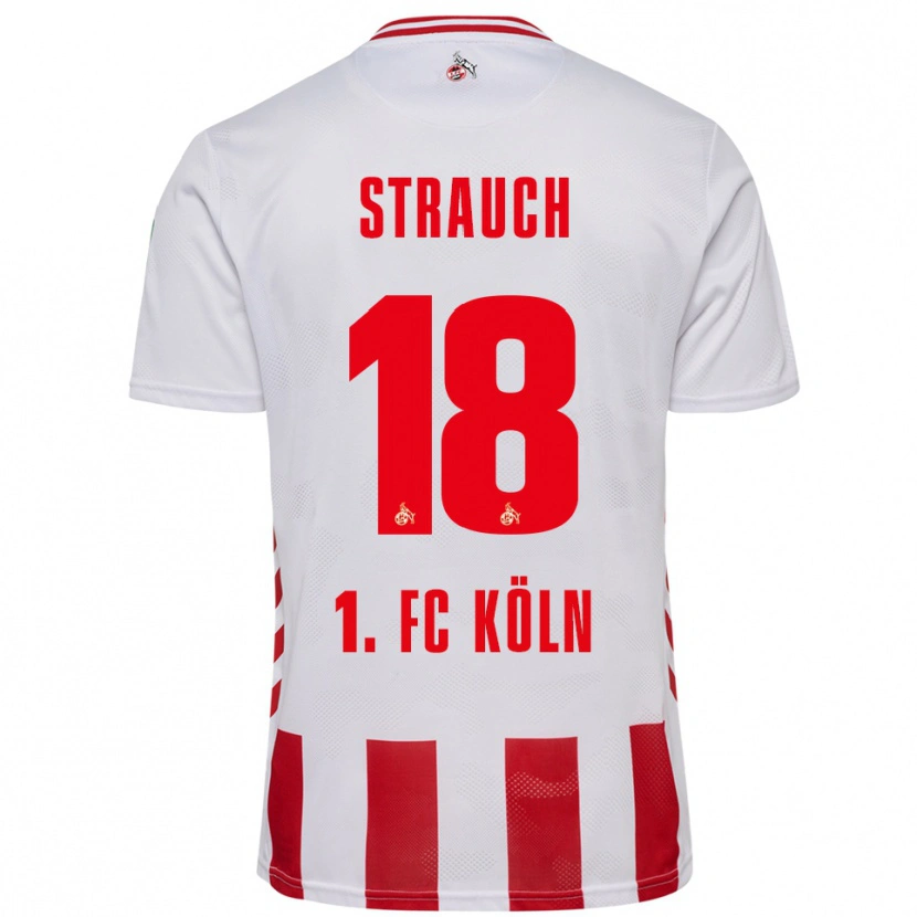 Danxen Damen Georg Strauch #18 Weiß Rot Heimtrikot Trikot 2025/26 T-Shirt Österreich
