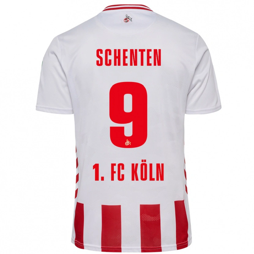 Danxen Damen Fynn Schenten #9 Weiß Rot Heimtrikot Trikot 2025/26 T-Shirt Österreich