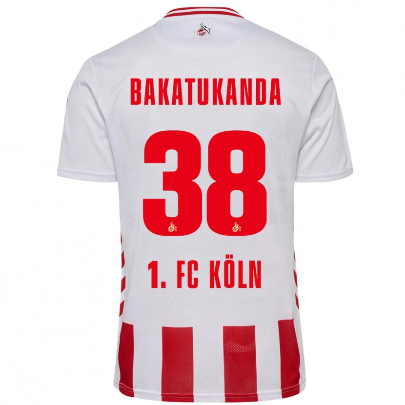 Danxen Damen Elias Bakatukanda #38 Weiß Rot Heimtrikot Trikot 2025/26 T-Shirt Österreich