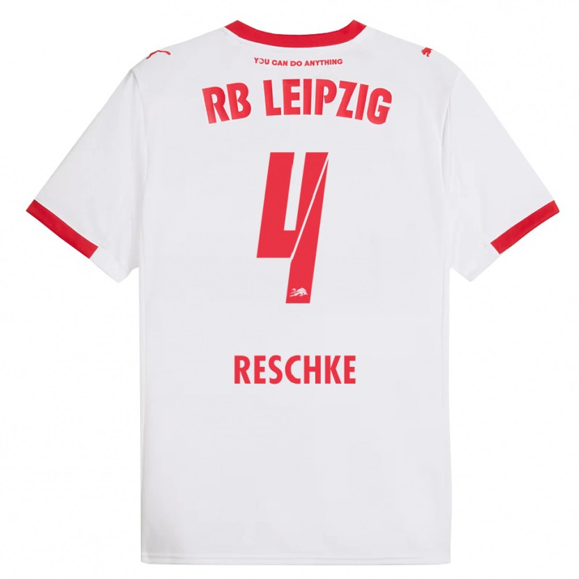 Danxen Damen Gianluca Reschke #4 Weiß Rot Heimtrikot Trikot 2025/26 T-Shirt Österreich