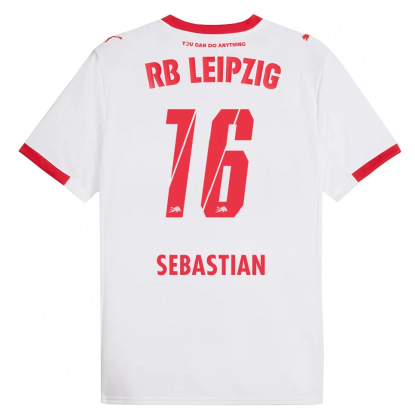 Danxen Damen Jordy Sebastian #16 Weiß Rot Heimtrikot Trikot 2025/26 T-Shirt Österreich