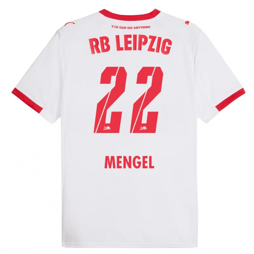 Danxen Damen Luca Mengel #22 Weiß Rot Heimtrikot Trikot 2025/26 T-Shirt Österreich