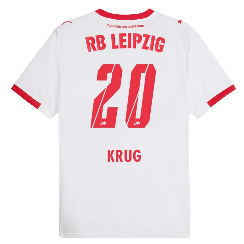 Danxen Damen Victoria Krug #20 Weiß Rot Heimtrikot Trikot 2025/26 T-Shirt Österreich