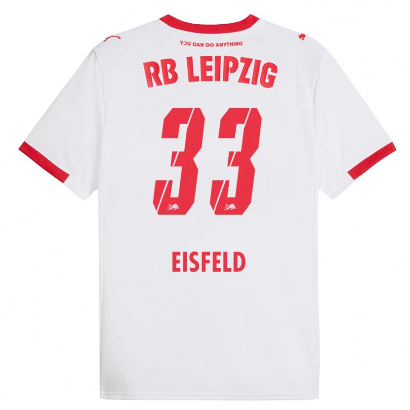 Danxen Damen Tom Eisfeld #33 Weiß Rot Heimtrikot Trikot 2025/26 T-Shirt Österreich