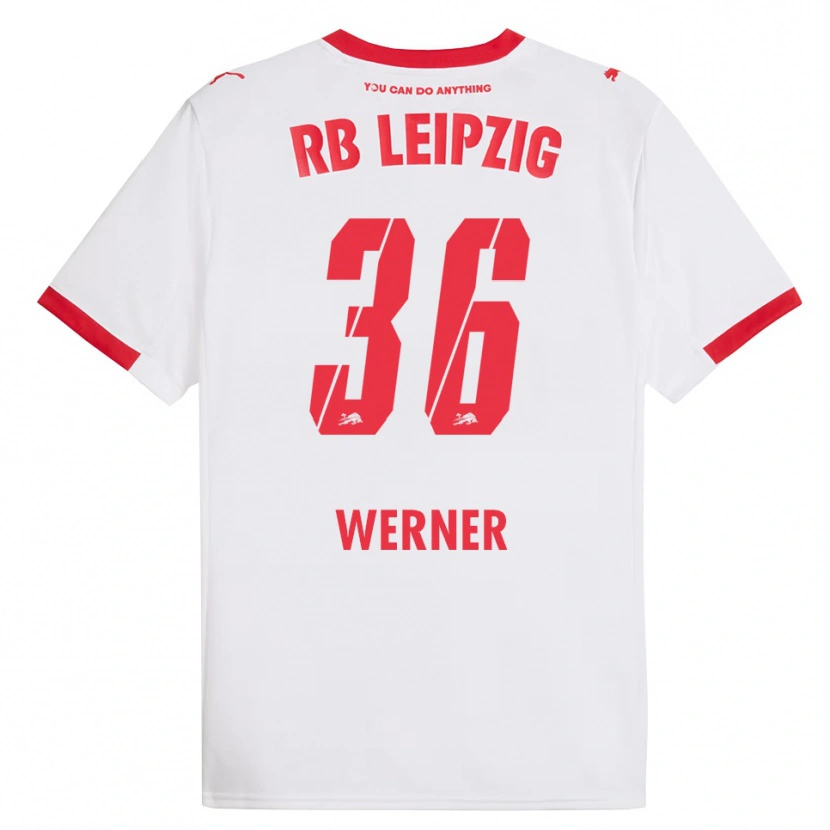 Danxen Damen Timo Werner #36 Weiß Rot Heimtrikot Trikot 2025/26 T-Shirt Österreich