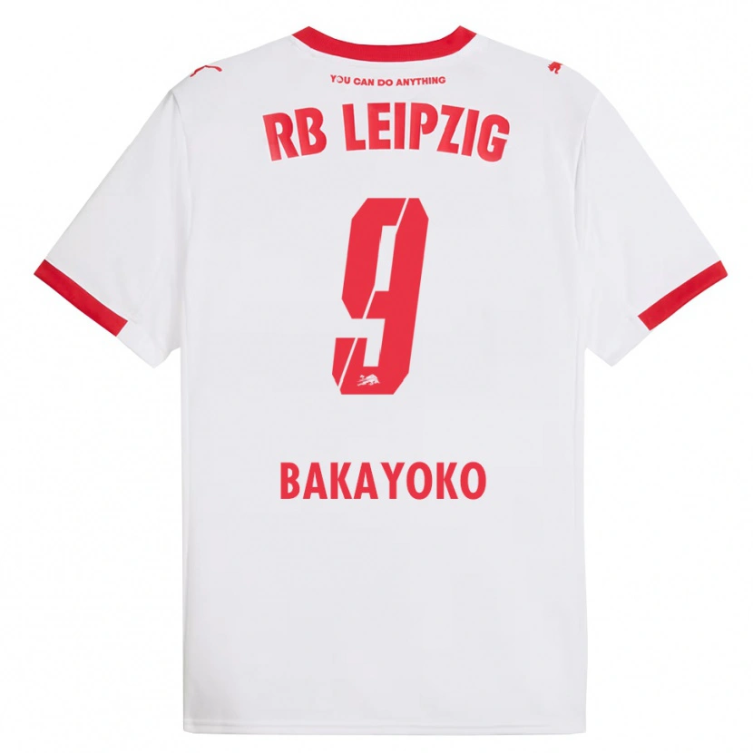 Danxen Damen Johan Bakayoko #9 Weiß Rot Heimtrikot Trikot 2025/26 T-Shirt Österreich