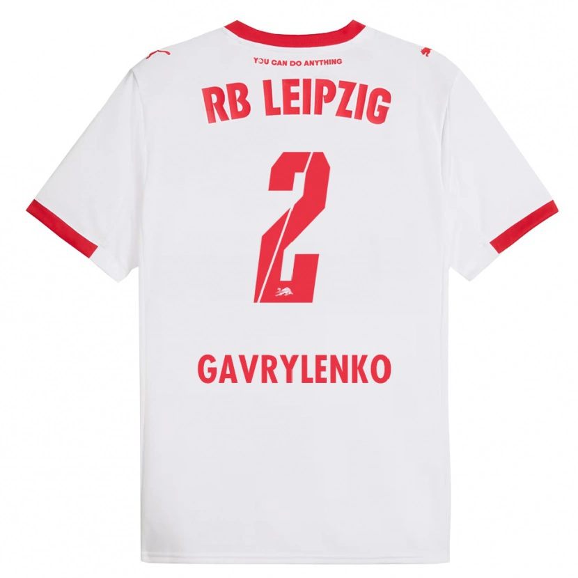 Danxen Damen Oleksandr Gavrylenko #2 Weiß Rot Heimtrikot Trikot 2025/26 T-Shirt Österreich