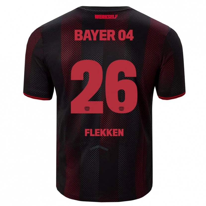 Danxen Damen Mark Flekken #26 Schwarz Rot Heimtrikot Trikot 2025/26 T-Shirt Österreich