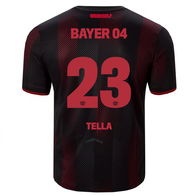 Danxen Damen Nathan Tella #23 Schwarz Rot Heimtrikot Trikot 2025/26 T-Shirt Österreich