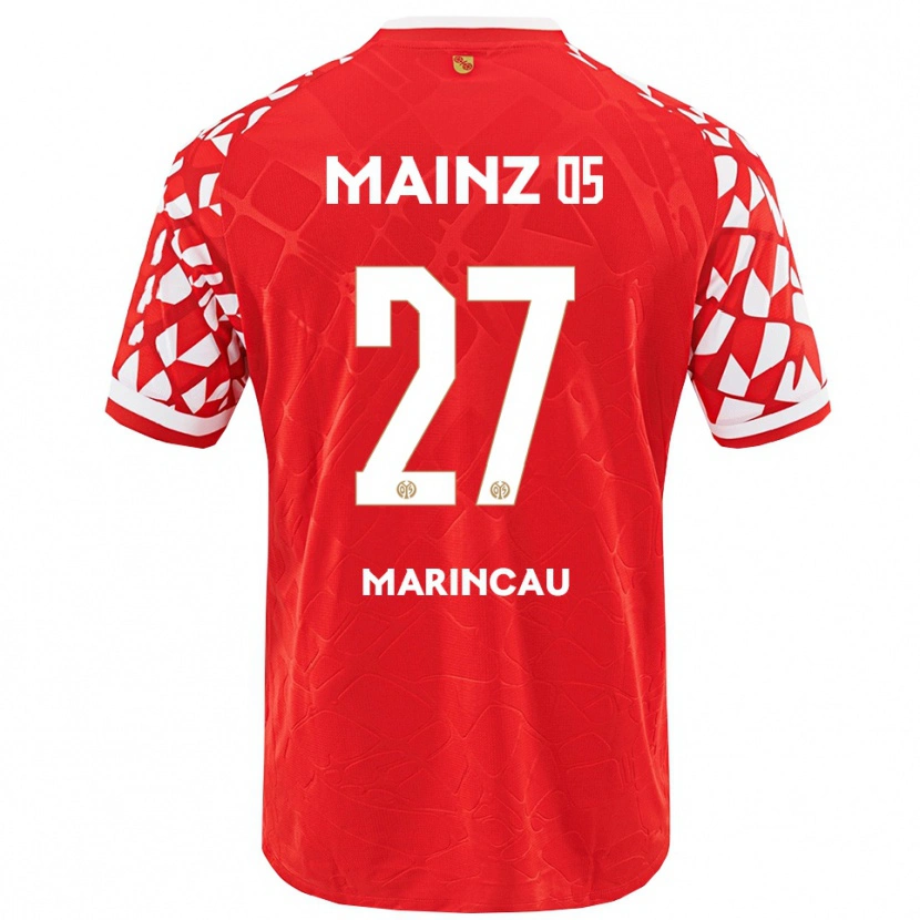 Danxen Damen Emanuel Marincău #27 Rot Weiß Heimtrikot Trikot 2025/26 T-Shirt Österreich