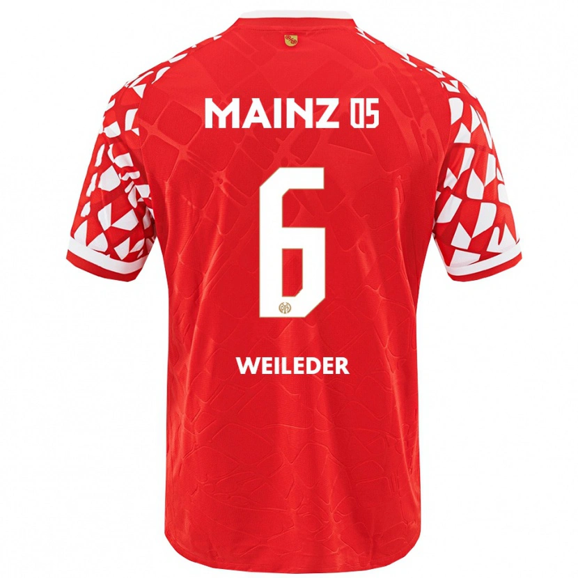 Danxen Damen Tobias Weileder #6 Rot Weiß Heimtrikot Trikot 2025/26 T-Shirt Österreich